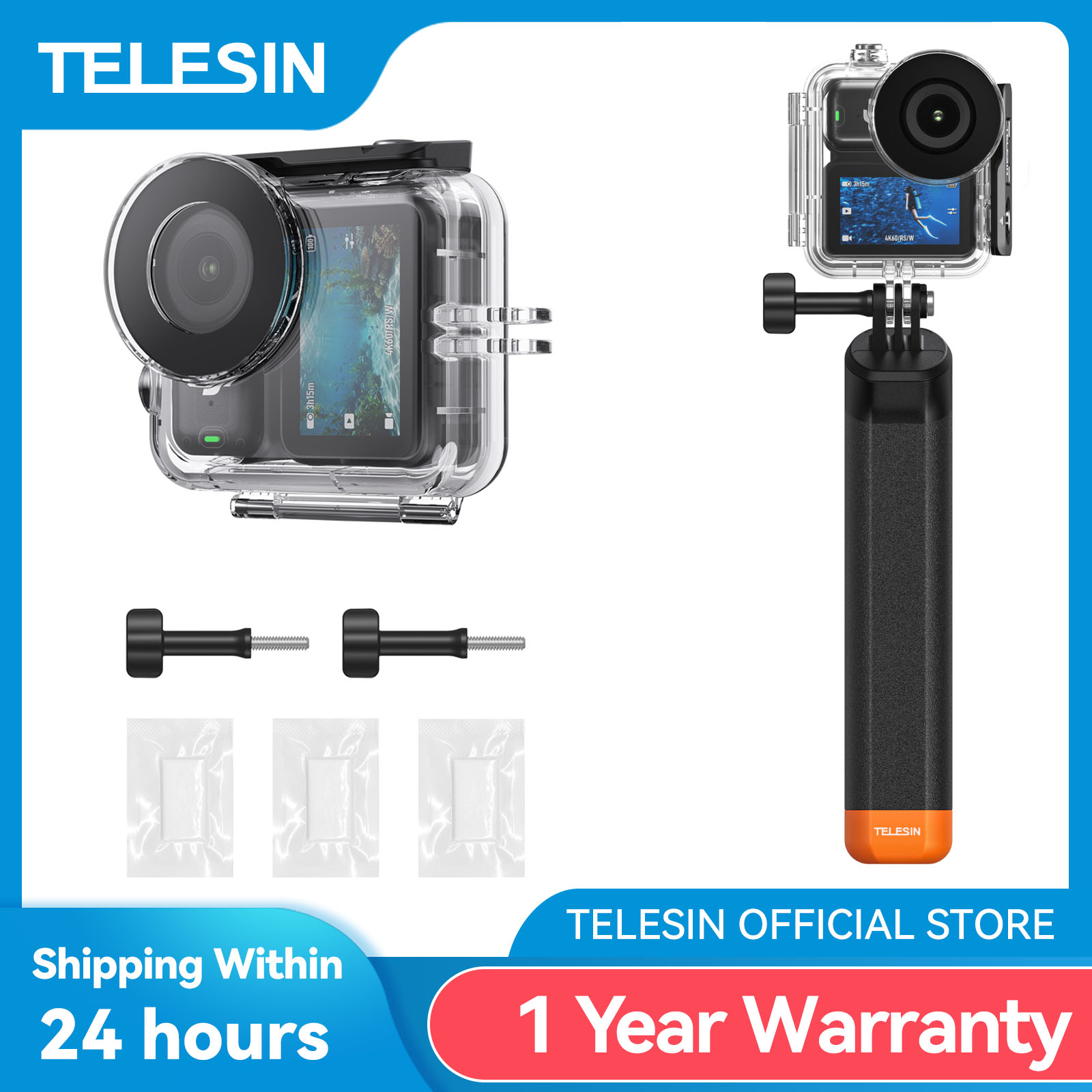 Fishing Boat Cover - TELESIN 60M 다이빙 방수 케이스 DJI