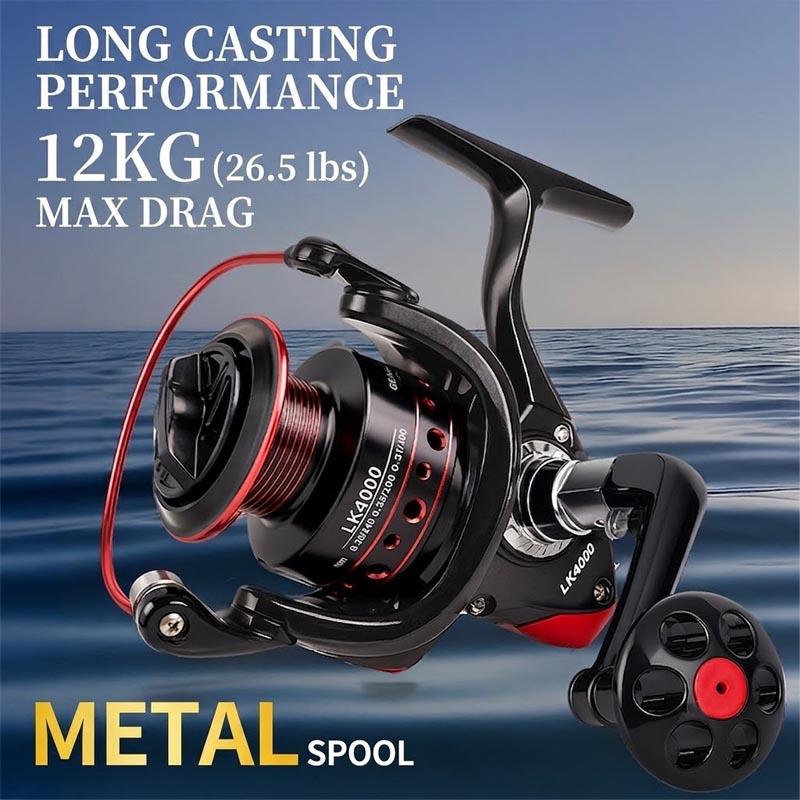 풀 메탈 스피닝 낚시 릴, 강력한 내구성의 장거리 캐스 - Fishing Boat Steering Wheel 리뷰 및 가격
